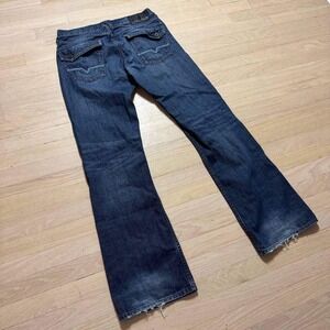 Guess Falcon Regular Bootcut Jeans Mens 32x34 Dark Wash Blue Denim Flap Pocket